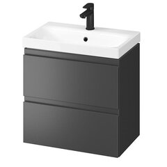 Kylpyhuonekaappi pesualtaalla Cersanit 887 MODUO 60, musta hinta ja tiedot | Kylpyhuonekaapit | hobbyhall.fi