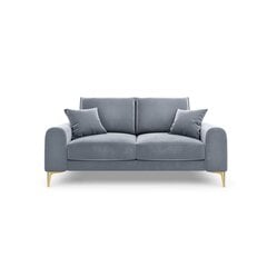 Kahden istuttava sohva Velvet Larnite, 172x102x90 cm, vaaleansininen hinta ja tiedot | Sohvat ja vuodesohvat | hobbyhall.fi
