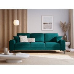 Kolmen istuttava sohva Velvet Larnite, 222x102x90 cm, vihreä hinta ja tiedot | Sohvat ja vuodesohvat | hobbyhall.fi