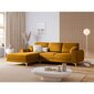 Viiden istuttava sohva Velvet Larnite, 254x182x90 cm, keltainen hinta ja tiedot | Kulmasohvat ja divaanisohvat | hobbyhall.fi