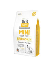 Brit Care Mini Hair&Skin -kuivaruoka aikuiselle koiralle, 14 kg (2 x 7 kg) hinta ja tiedot | Koiran kuivaruoka | hobbyhall.fi