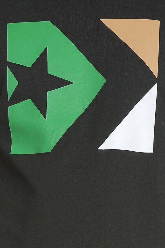 Converse T-paita Star Chevron Tri Color Tee Black hinta ja tiedot | Miesten T-paidat | hobbyhall.fi