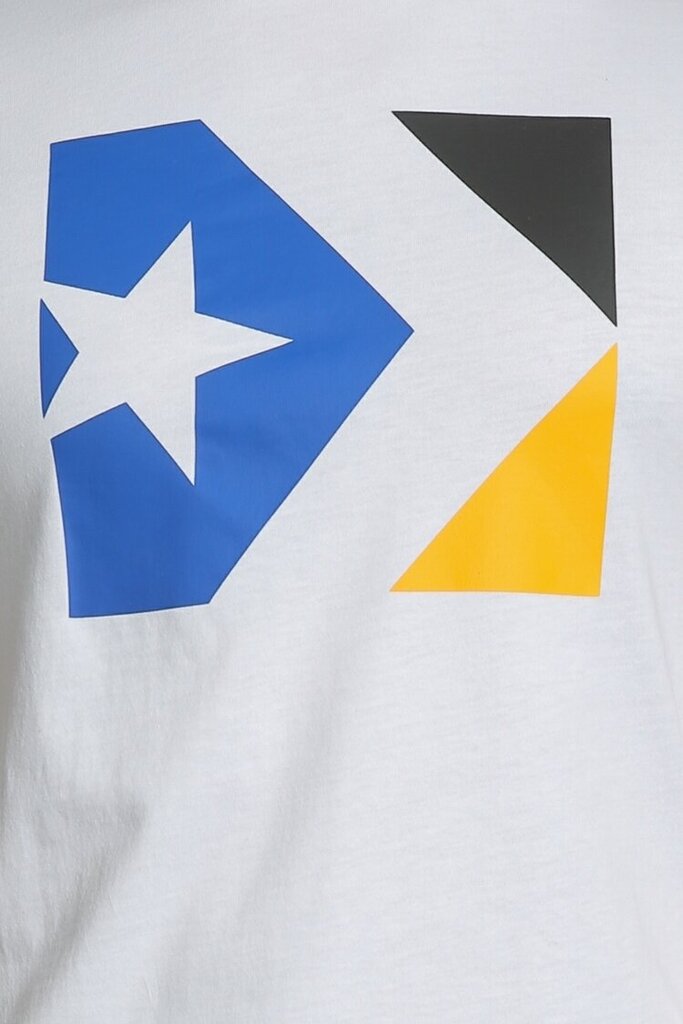 Converse T-paita Star Chevron Tri Color Tee White hinta ja tiedot | Miesten T-paidat | hobbyhall.fi