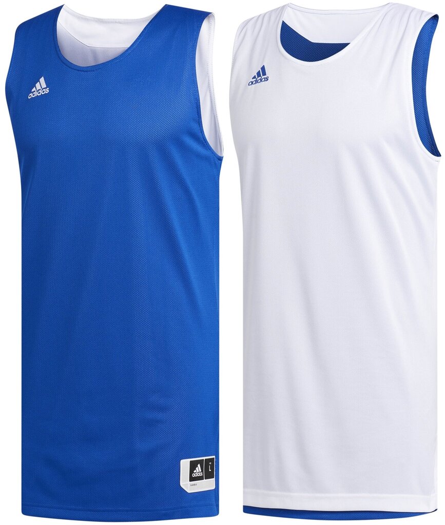 Adidas Koripallo T-paita Rev Crzy Expl Blue White hinta ja tiedot | Miesten T-paidat | hobbyhall.fi