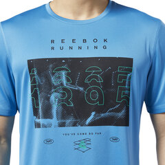 Reebok T-paita Re Run Crew Tee Blue hinta ja tiedot | Miesten T-paidat | hobbyhall.fi