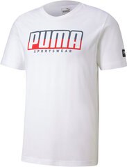 Puma T-paita Athletics Tee White hinta ja tiedot | Miesten T-paidat | hobbyhall.fi