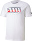 Puma T-paita Athletics Tee White hinta ja tiedot | Miesten T-paidat | hobbyhall.fi