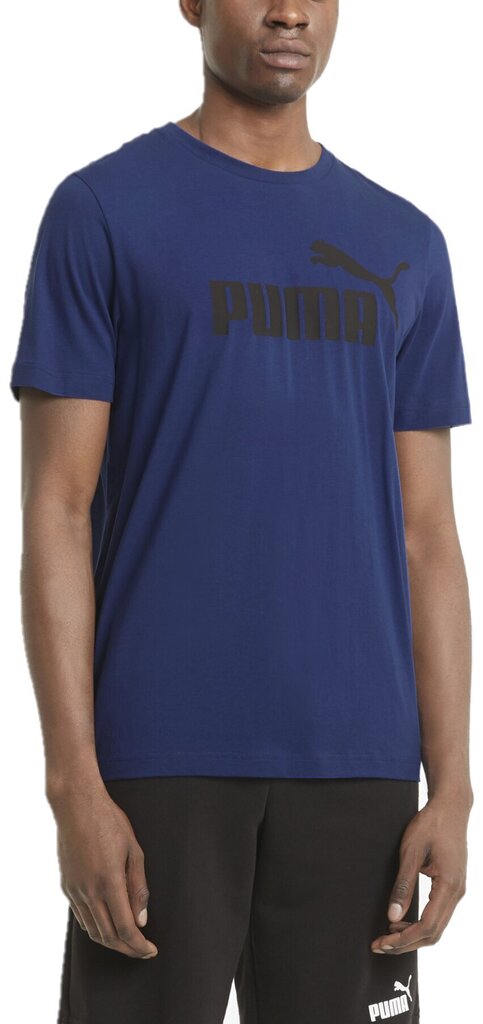 Puma T-paita Ess Logo Tee Elektro, sininen hinta ja tiedot | Miesten T-paidat | hobbyhall.fi