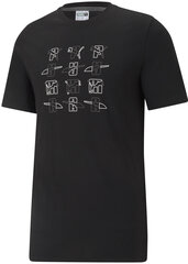 Puma T-paita Elevate Graphic Tee Cotton Black hinta ja tiedot | Miesten T-paidat | hobbyhall.fi