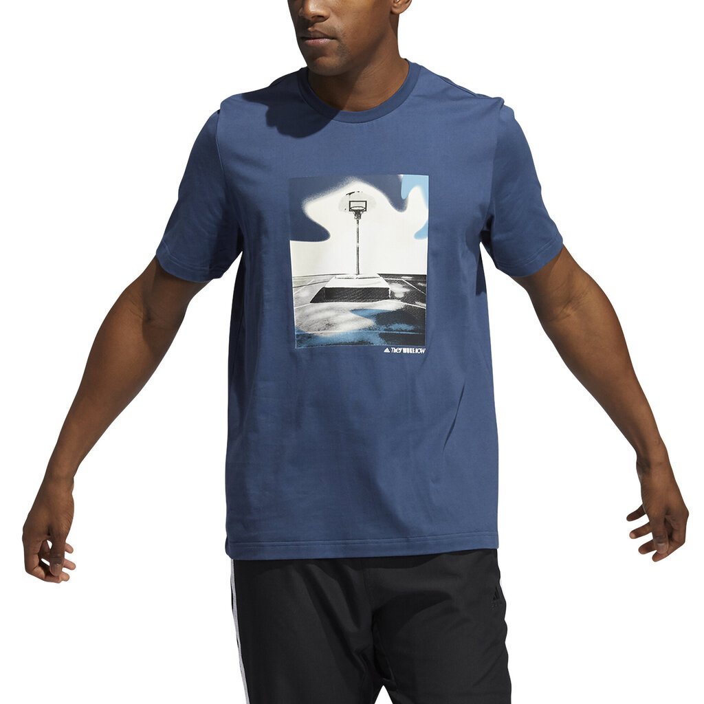 Adidas T-paita Slept On, sininen hinta ja tiedot | Miesten T-paidat | hobbyhall.fi