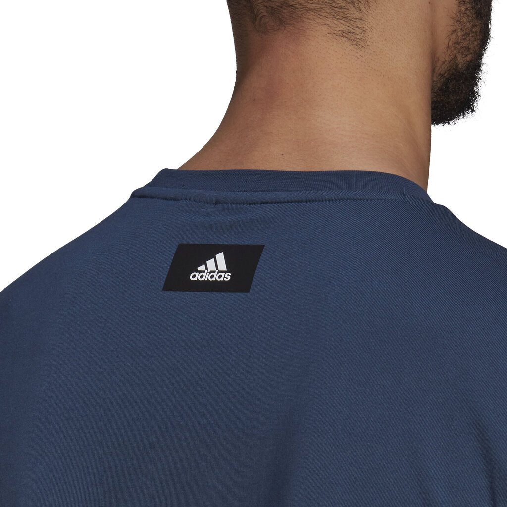 Adidas T-paita M Fi Gfx Tee Blue hinta ja tiedot | Miesten T-paidat | hobbyhall.fi