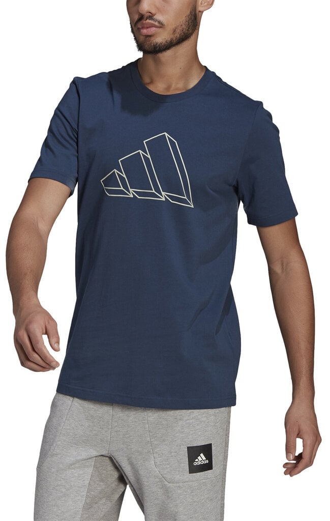 Adidas T-paita M Fi Gfx Tee Blue hinta ja tiedot | Miesten T-paidat | hobbyhall.fi