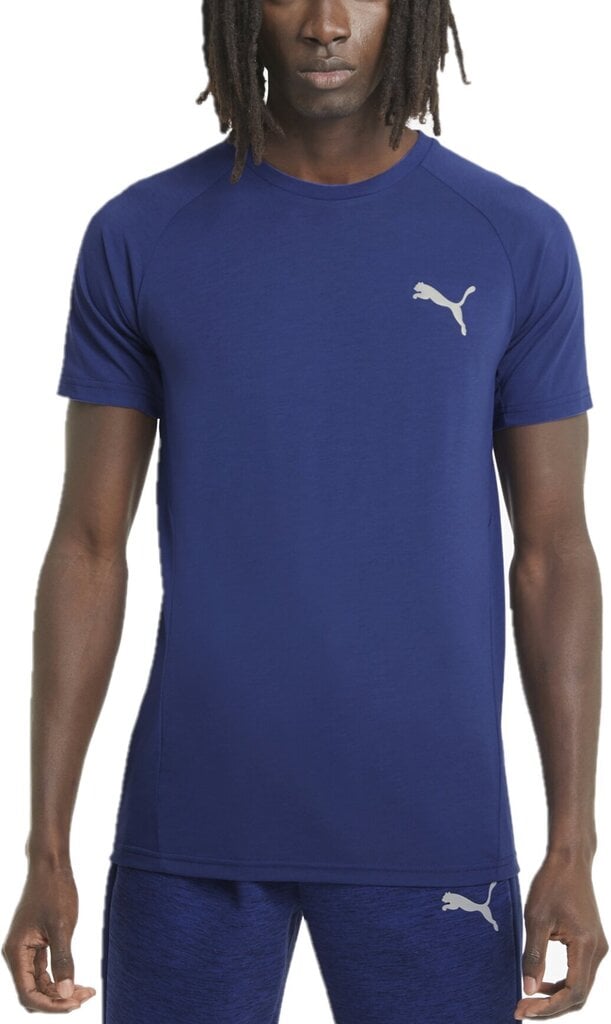 Puma T-paita Evostripe Tee Ele Blue hinta ja tiedot | Miesten T-paidat | hobbyhall.fi