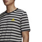 Adidas T-paita M Stripy Sj T Grey Black hinta ja tiedot | Miesten T-paidat | hobbyhall.fi