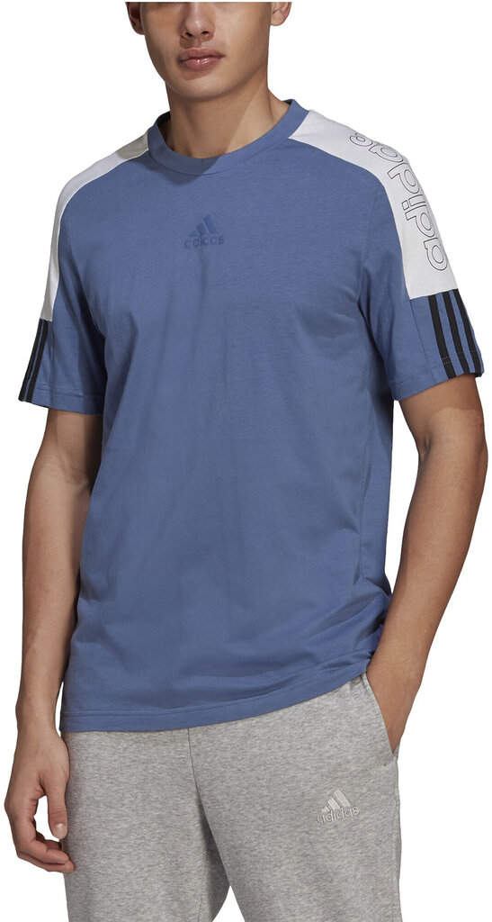 Adidas T-paita M Cb Lin T Blue hinta ja tiedot | Miesten T-paidat | hobbyhall.fi