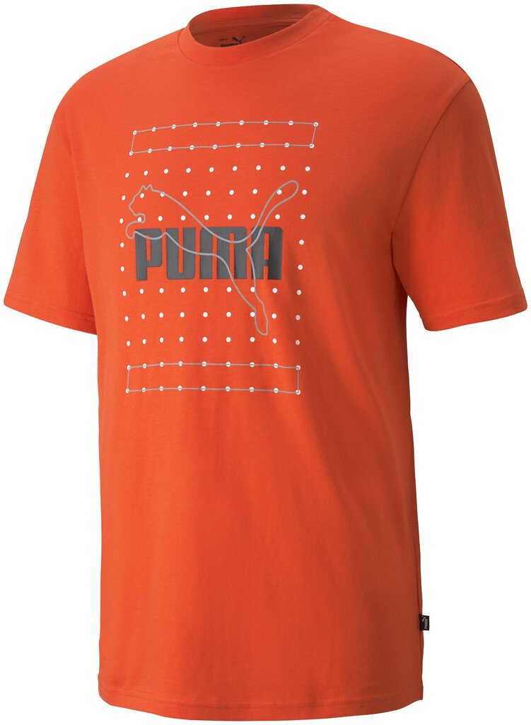 Puma T-paita Reflective Graphic Tee Orange hinta ja tiedot | Miesten T-paidat | hobbyhall.fi
