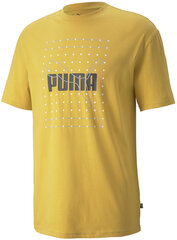 Puma T-paita Reflective Graphic Tee Yellow hinta ja tiedot | Miesten T-paidat | hobbyhall.fi