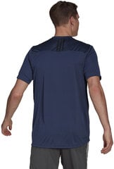 Adidas T-paita M 3s Back Tee Blue hinta ja tiedot | Miesten T-paidat | hobbyhall.fi