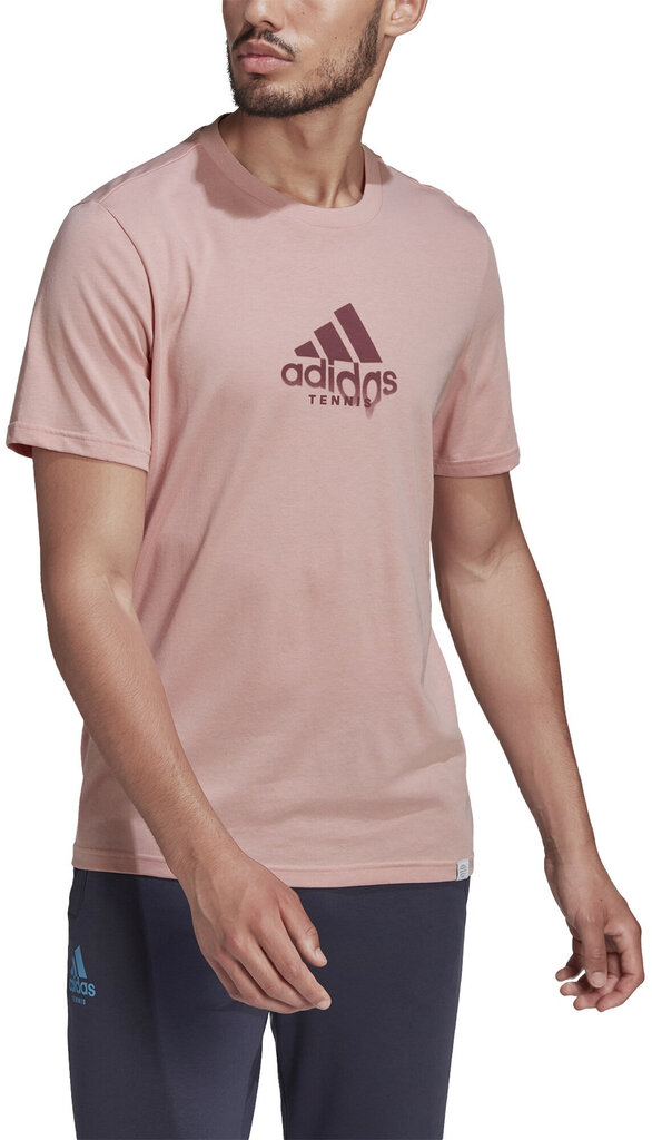 Adidas T-paita M Ten Game G Tee Pink HA0963 hinta ja tiedot | Miesten T-paidat | hobbyhall.fi