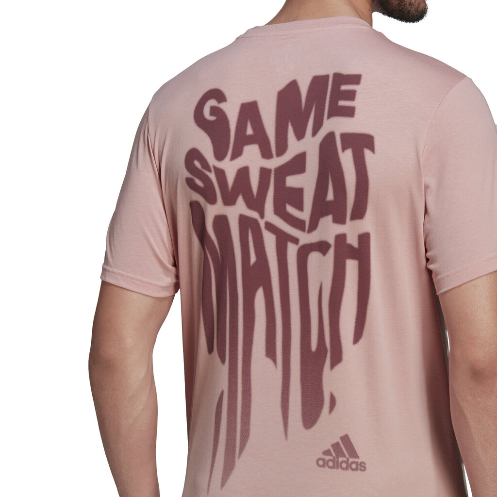 Adidas T-paita M Ten Game G Tee Pink HA0963 hinta ja tiedot | Miesten T-paidat | hobbyhall.fi