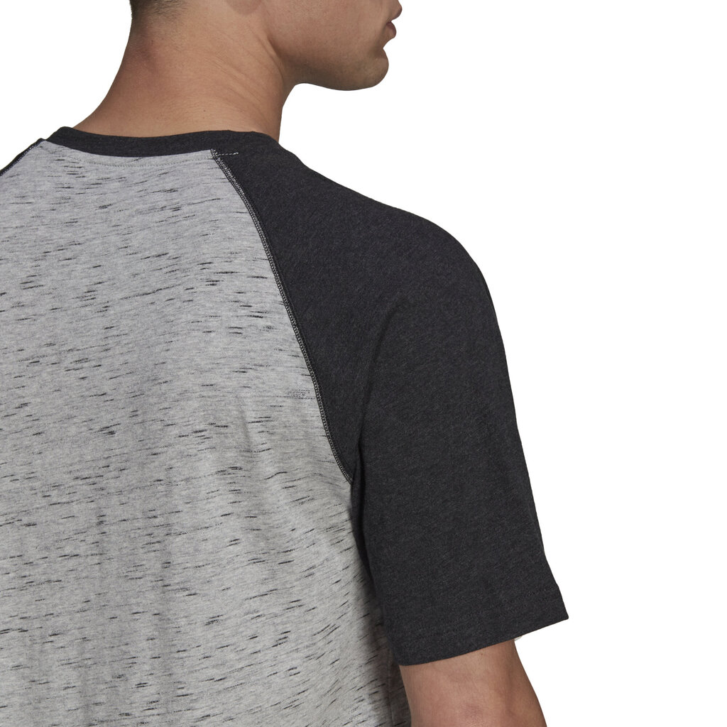 Adidas T-paita M Mel T Grey Black HE1796 hinta ja tiedot | Miesten T-paidat | hobbyhall.fi