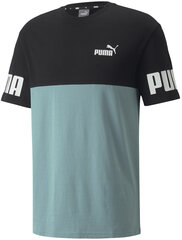 Puma T-paita Puma Power Colorb Green Black 847389 50 hinta ja tiedot | Miesten T-paidat | hobbyhall.fi