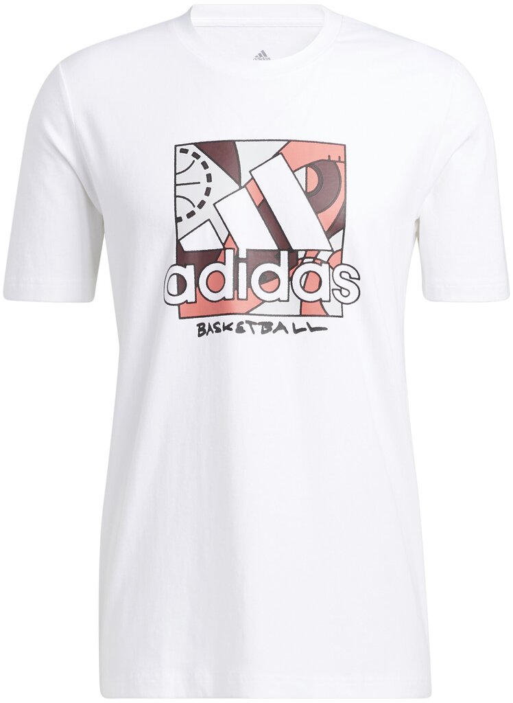 Adidas T-paita Univ Bos White HC6911 hinta ja tiedot | Miesten T-paidat | hobbyhall.fi