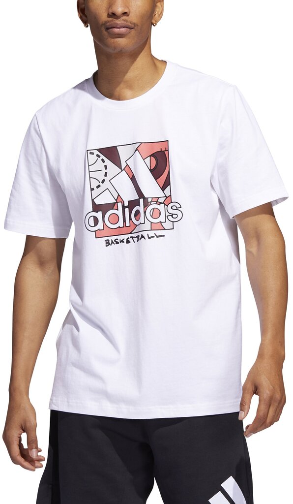 Adidas T-paita Univ Bos White HC6911 hinta ja tiedot | Miesten T-paidat | hobbyhall.fi