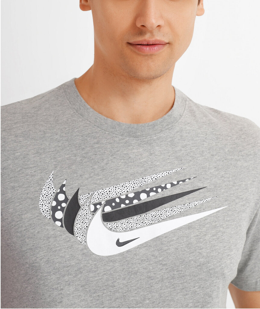 Nike T-paita M Nsw 12 Mo Swoosh Tee Grey DN5243 063 hinta ja tiedot | Miesten T-paidat | hobbyhall.fi