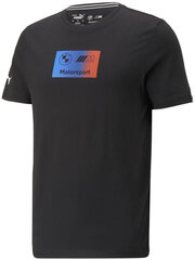 Puma T-paita Bmw Mms Logo Tee + Black 535884 01 hinta ja tiedot | Miesten T-paidat | hobbyhall.fi