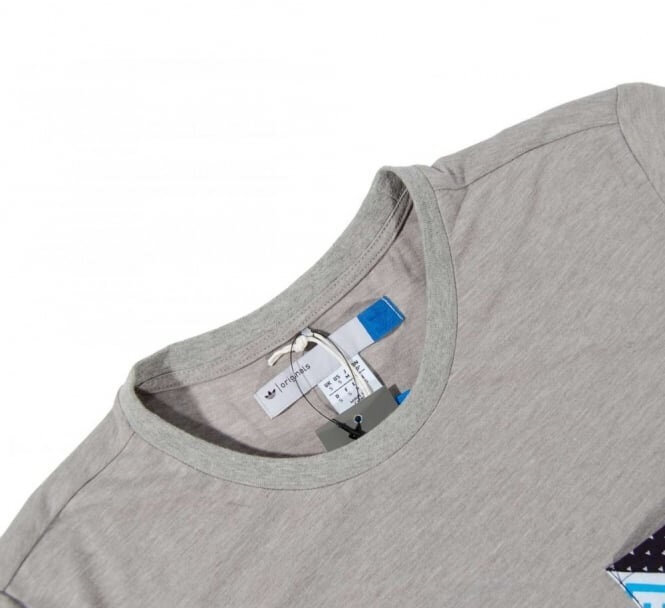 Adidas Originals T-paita Patchwork Tee Grey hinta ja tiedot | Miesten T-paidat | hobbyhall.fi