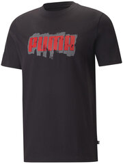 Puma T-paita Graphics Puma Wording Black 674475 01 hinta ja tiedot | Miesten T-paidat | hobbyhall.fi