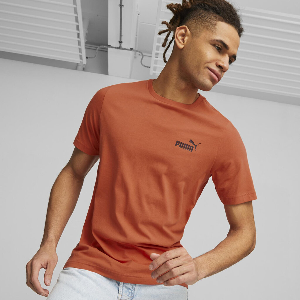 Puma T-paita Ess Logo Tee Orange 586669 94 hinta ja tiedot | Miesten T-paidat | hobbyhall.fi