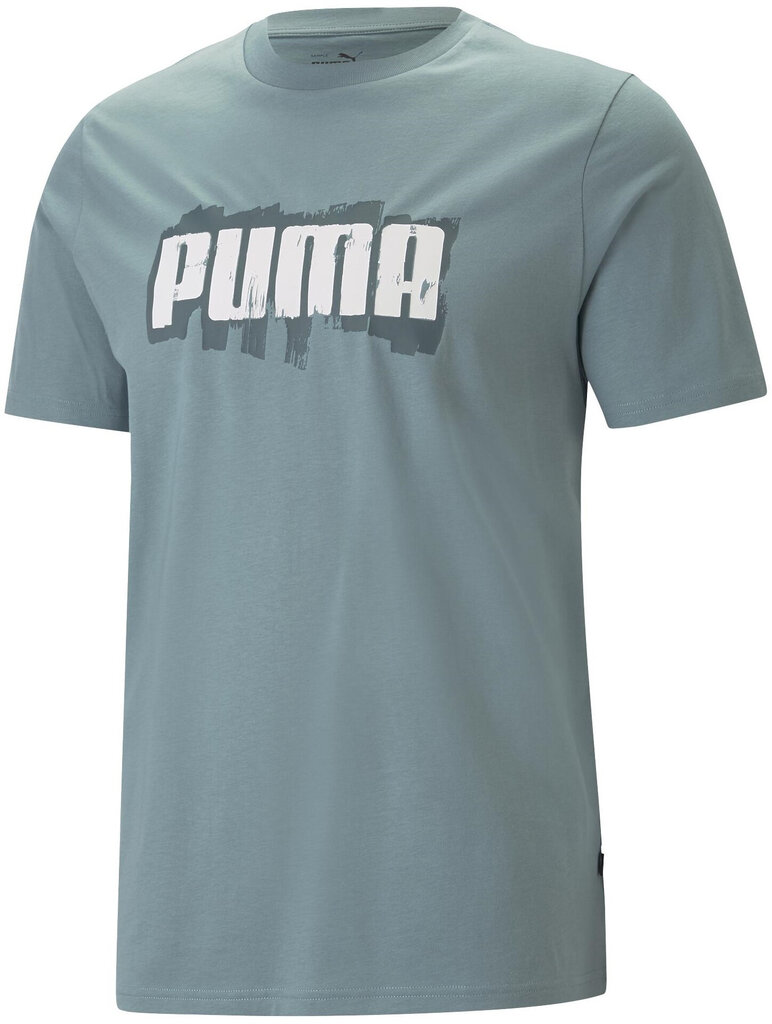 Puma T-paita Graphics Wording Tee Green 674475 84 hinta ja tiedot | Miesten T-paidat | hobbyhall.fi