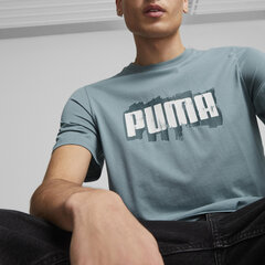 Puma T-paita Graphics Wording Tee Green 674475 84 hinta ja tiedot | Miesten T-paidat | hobbyhall.fi