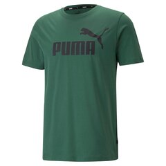 Puma T-Paita Ess Logo Tee Green 586667 46 hinta ja tiedot | Miesten T-paidat | hobbyhall.fi