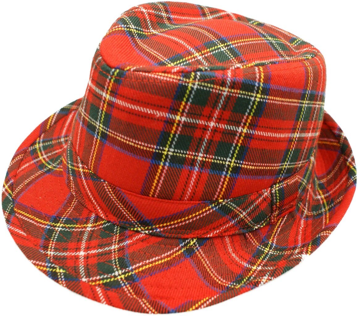 Skotlantilainen Tartan Trilby - hattu hinta ja tiedot | Miesten hatut, huivit ja käsineet | hobbyhall.fi