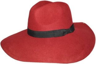 Naisten leveälierinen villahuopa Fedora Cap hinta ja tiedot | Naisten päähineet | hobbyhall.fi