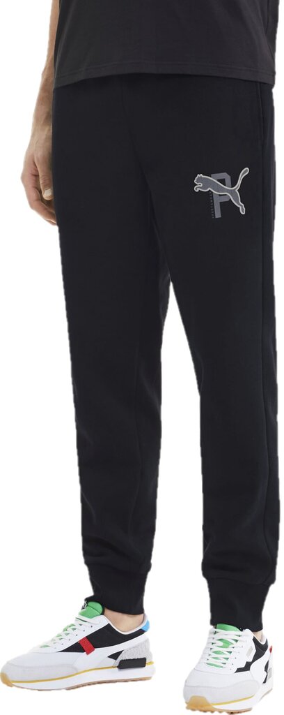 Puma Housut Athletics Pants Black hinta ja tiedot | Miesten urheiluvaatteet | hobbyhall.fi