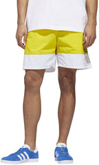 Adidas Originals Shortsit Freestyle Shorts Yellow White hinta ja tiedot | Adidas Originals Miehille | hobbyhall.fi