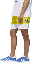 Adidas Originals Shortsit Freestyle Shorts Yellow White hinta ja tiedot | Adidas Originals Miehille | hobbyhall.fi