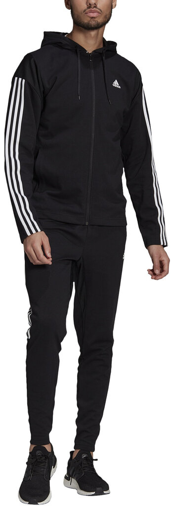 Adidas Urheiluasu M Rib Tracksuit Black hinta ja tiedot | Miesten urheiluvaatteet | hobbyhall.fi