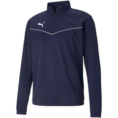 Puma huppari TeamRise 1/4 Zip Top Peacoa Blue 657394 06 hinta ja tiedot | Miesten urheiluvaatteet | hobbyhall.fi