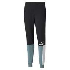 Puma Housut Ess+ Block Sweatpants Black White Mint 848007 50 hinta ja tiedot | Miesten urheiluvaatteet | hobbyhall.fi