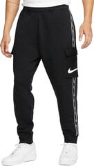 Nike Housut M Nsw Repeat Sw Flc Cargo Black DX2030 010 hinta ja tiedot | Miesten urheiluvaatteet | hobbyhall.fi