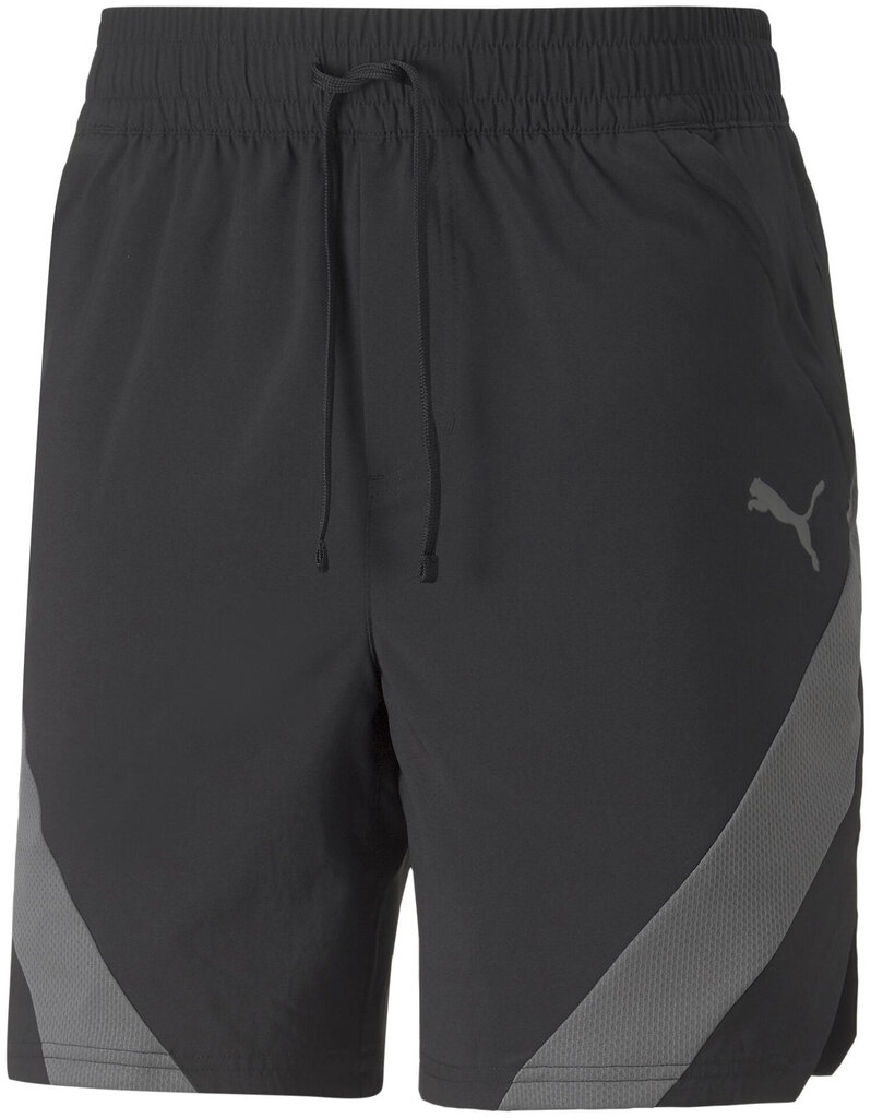 Puma Shortsit Train Fit Woven 7'' Short Black Grey 522132 01 hinta ja tiedot | Miesten urheiluvaatteet | hobbyhall.fi