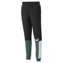 Puma Urheiluhousut Ess+ Block Sweatpants Black White Green 848007 37 hinta ja tiedot | Miesten urheiluvaatteet | hobbyhall.fi