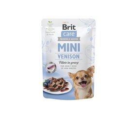 Brit Care Mini Adult Venison -märkäruokapakkaus aikuiselle pienirotuiselle koiralle, hirvi, 24 x 85 g hinta ja tiedot | Koiran märkäruoka | hobbyhall.fi