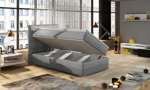 ASTER-sänky, 90 x 200 cm, vihreä / harmaa ekonahka hinta ja tiedot | Sängyt | hobbyhall.fi