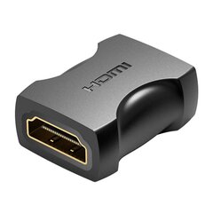HDMI (naaras) - HDMI (naaras) sovitin Vention AIRB0 4K, 60Hz, (musta) hinta ja tiedot | VENTION Tietokoneiden lisävarusteet | hobbyhall.fi